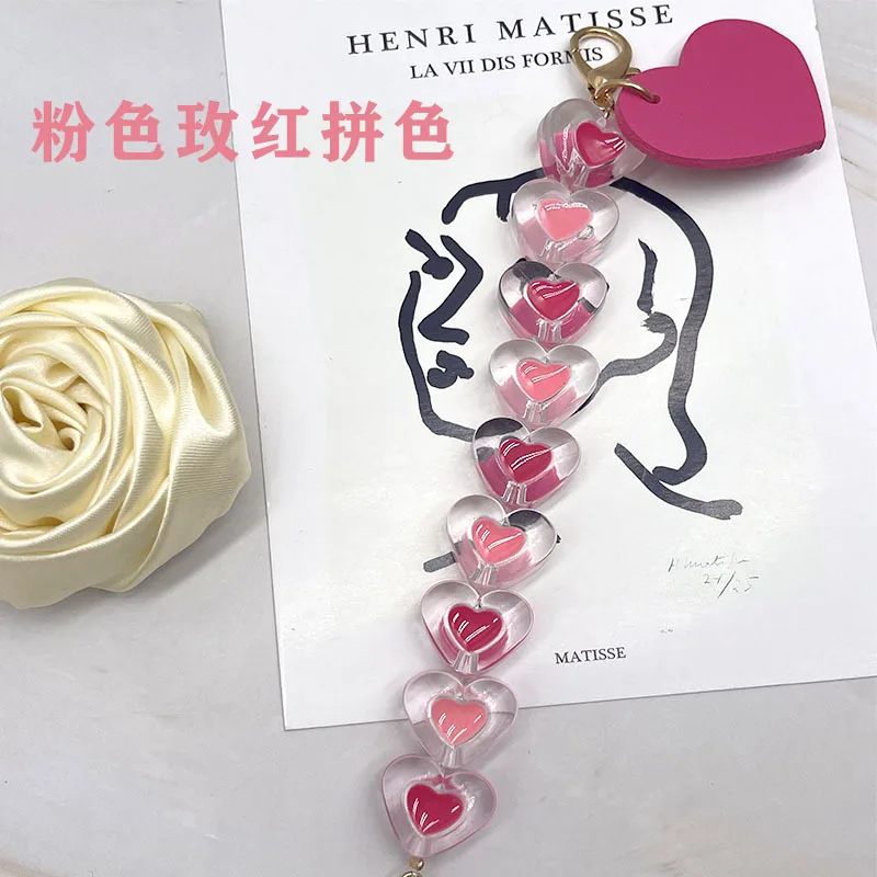 

New ins style love chain wristband DIY mobile phone case chain mobile phone case hanging chain support customization