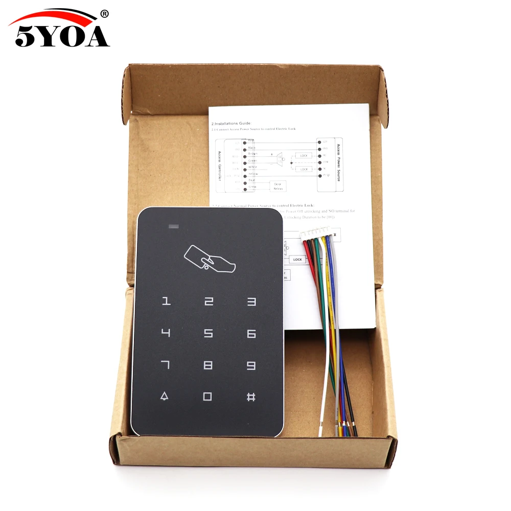 

Standalone Access Controller RFID Access Control Keypad Waterproof Rainproof Cover digital panel Card Reader Door Lock System