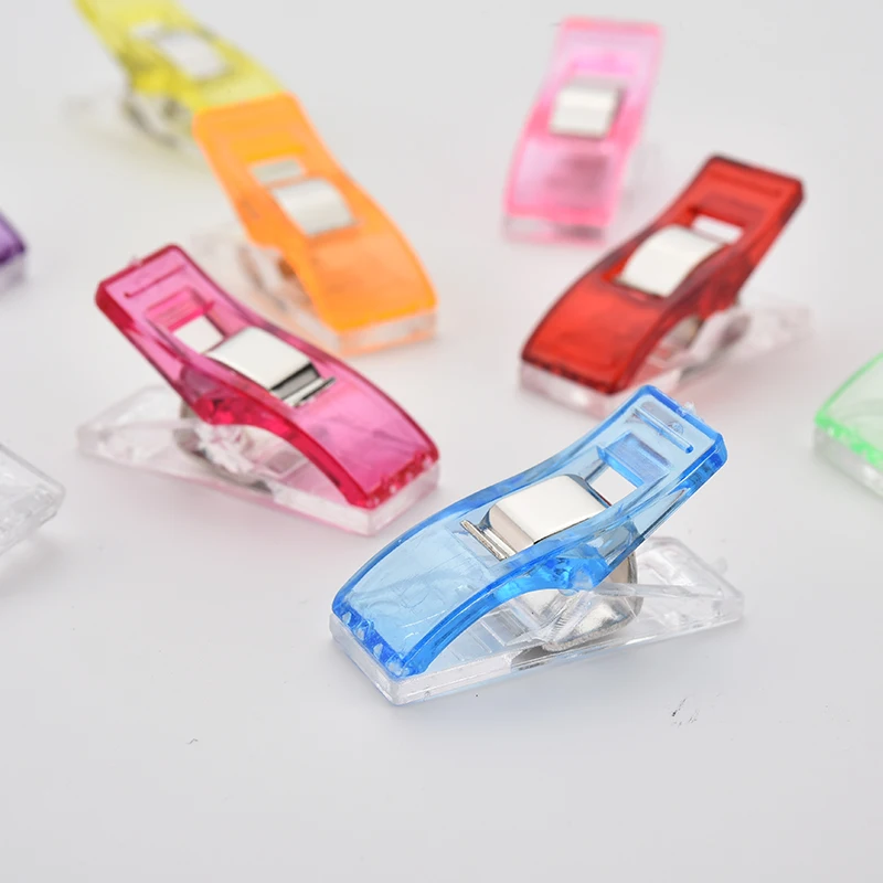 20 шт. многоцветные пластиковые клипсы для квилтинга тканевые зажимы Лоскутная