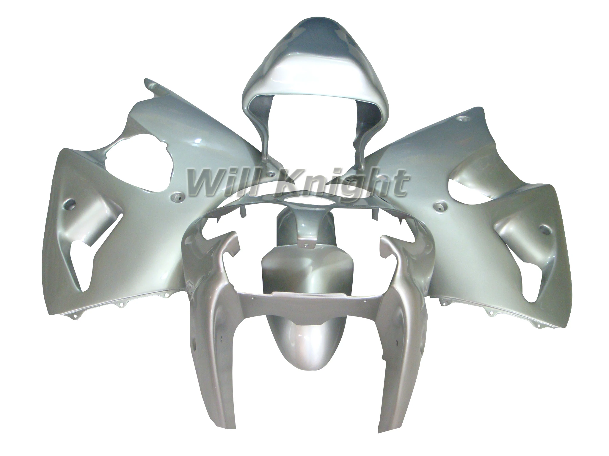 ABS Inejction Body Kit для Kawasaki ZX 6R 2000 2001 2002 ZX6R 00 01 02 White Flame|Полные комплекты обтекателей| |