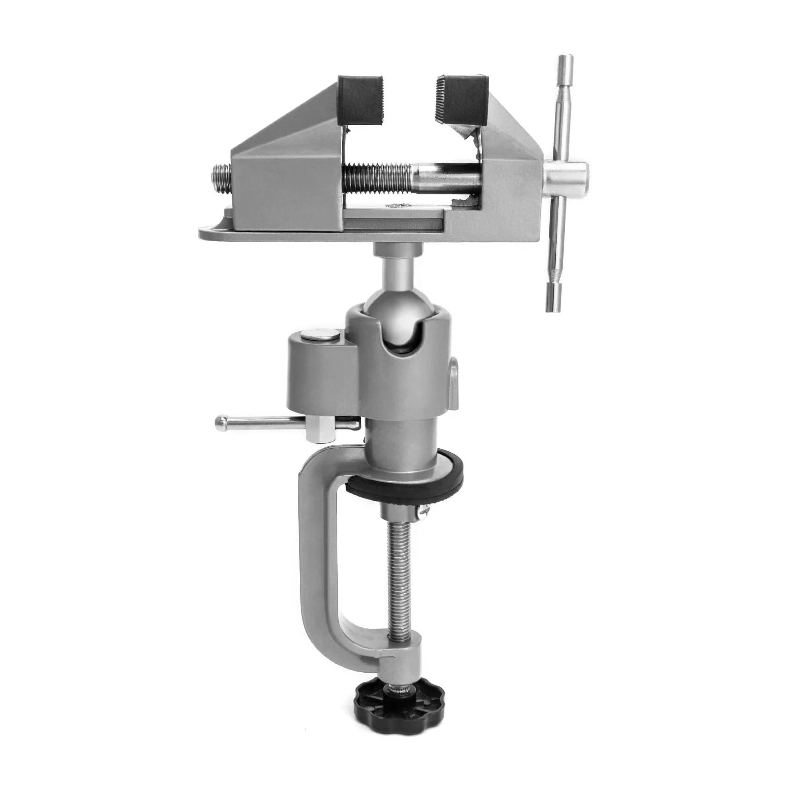 

Table Vise with 360 degrees Swiveling Head Clamp for Paint Sculpting Electronics Soldering 3-inch Rotatable Tabletop Clamp Vice
