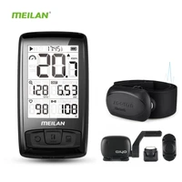 rechargeable wireless bicycle computer heart rate monitor bluetooth4 0 cycling speedometer bike stopwatch speedcadence sensor