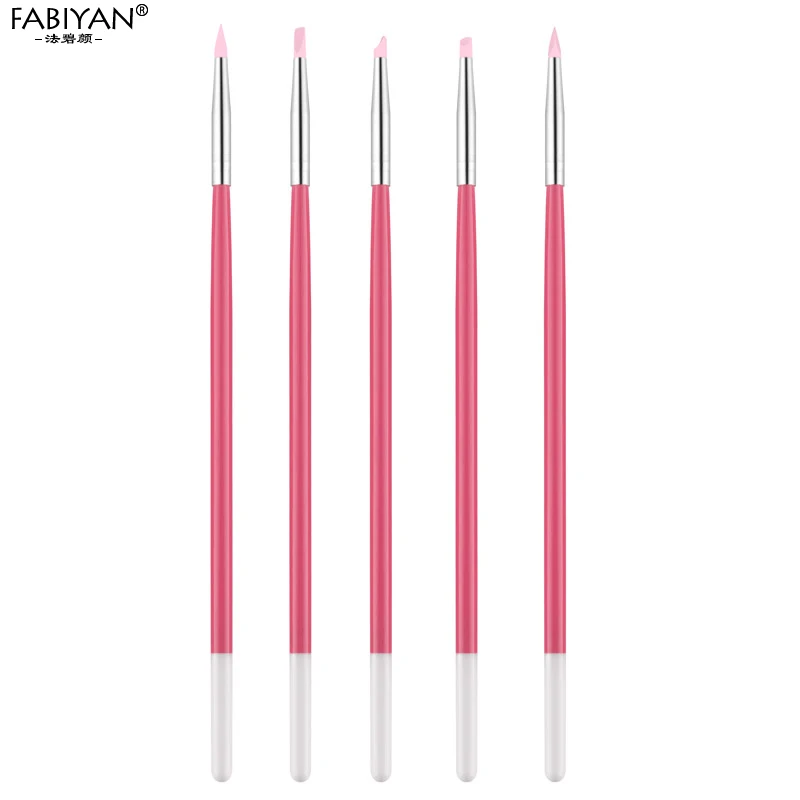 5 шт. силиконовая кисточка для дизайна ногтей|nail gel brush set|gel setgel nail set |