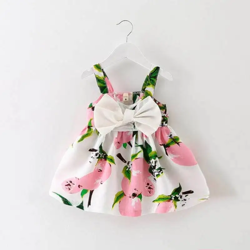 

Girls summer princess dress suspenders fashion children's dress print small skirt GD24
