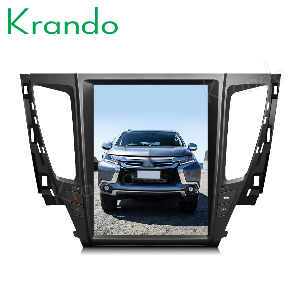 

Krando Android 9.0 4G 32G ROM 12.1" tesla style Vertical screen car radio for Mitsubishi pajero 2016+ gps multimedia player
