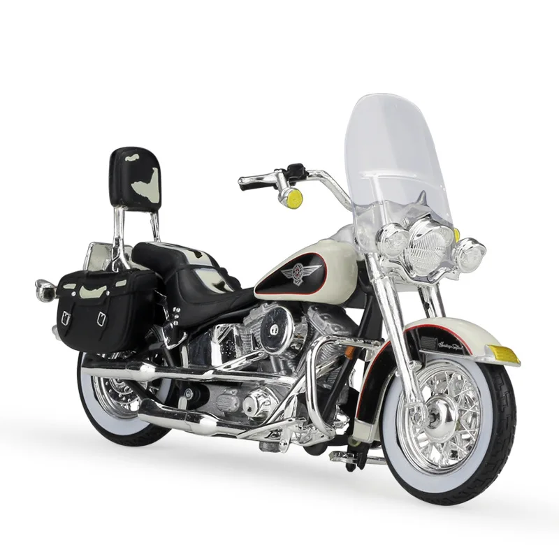 Проекционная игрушка Maisto 1:18 HARLEY-DAVIDSON 1993 FLSTN Heritage Softail из сплава яркая подарки