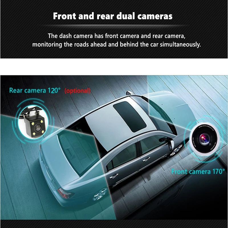 Автомобильный видеорегистратор ocare с двумя объективами камера заднего вида Full HD