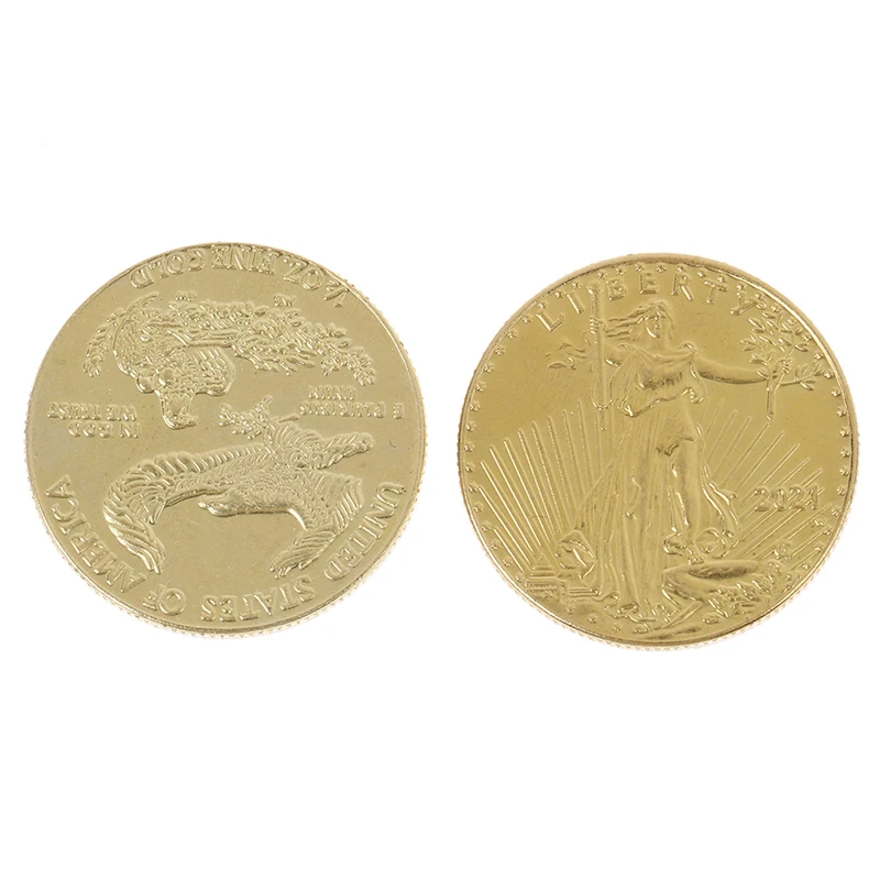 

American statue of liberty eagle coin silver plated commemorative coin collection bew gift home decoration 2021 new product
