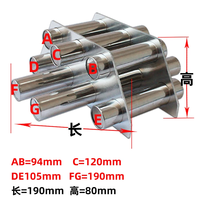 

Magnetic Frame Dryer Barrel Magnetic Frame Plastic Machine Accessories Strong Iron Suction 3 5 7 9 11 Tube Magnetic Tube