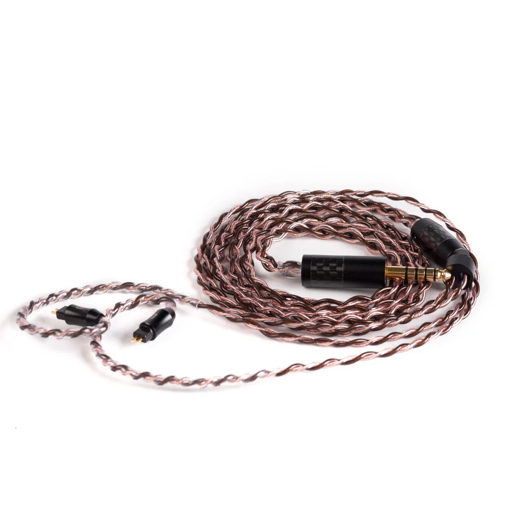 UPOCC NEOTECH 26AWG 7N один кристалл медный кабель 2,5/3,5/4,4 мм сбалансированный кабель с MMCX/2PIN разъем для ZS10 AS10 T2 T3