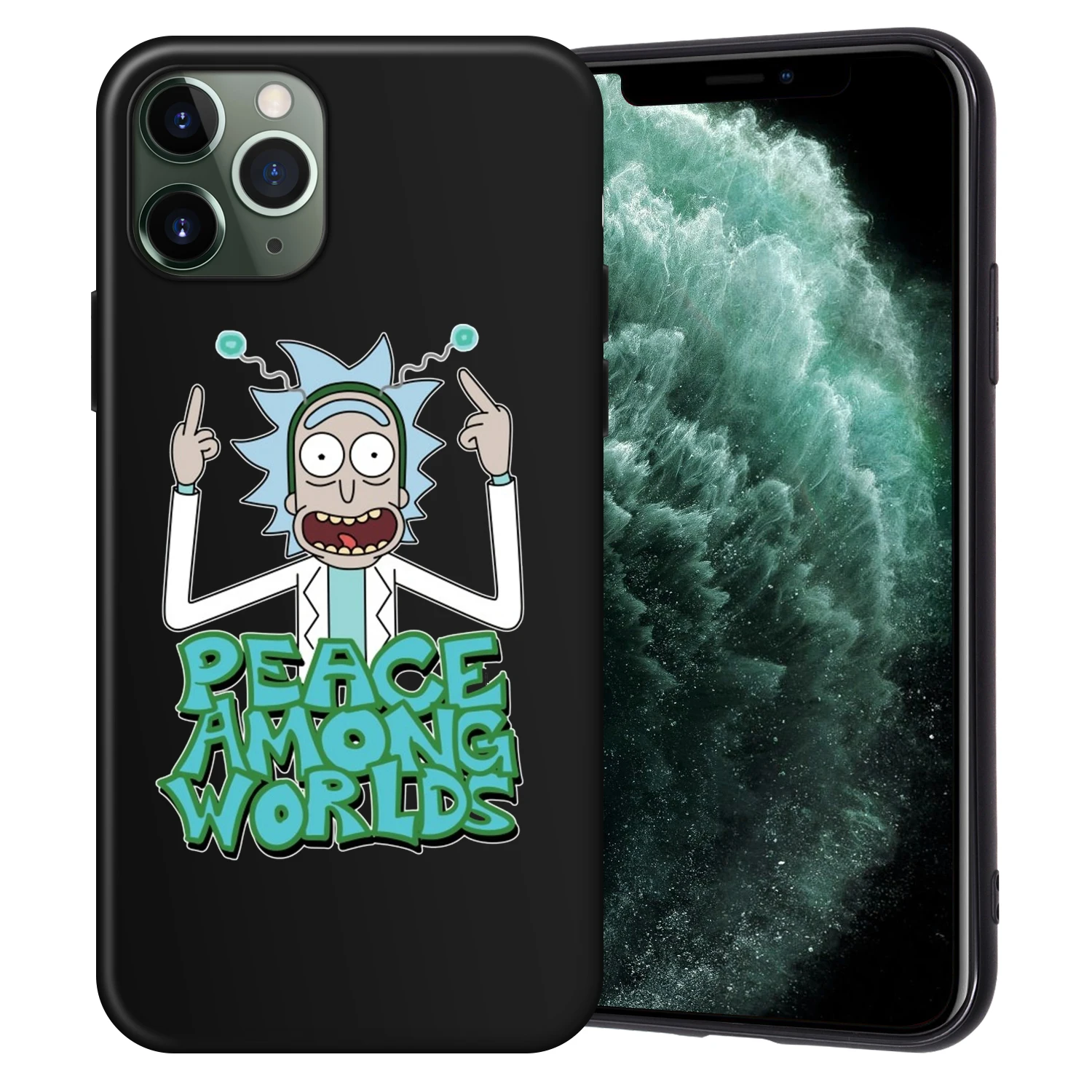 Рик и Морти черный чехол ТПУ для iPhone XR XS Max X Coque для iPhone 11 Pro Max чехол для iPhone 7 8 6 6S Plus 5 5S SE Fundas - Цвет: H6279