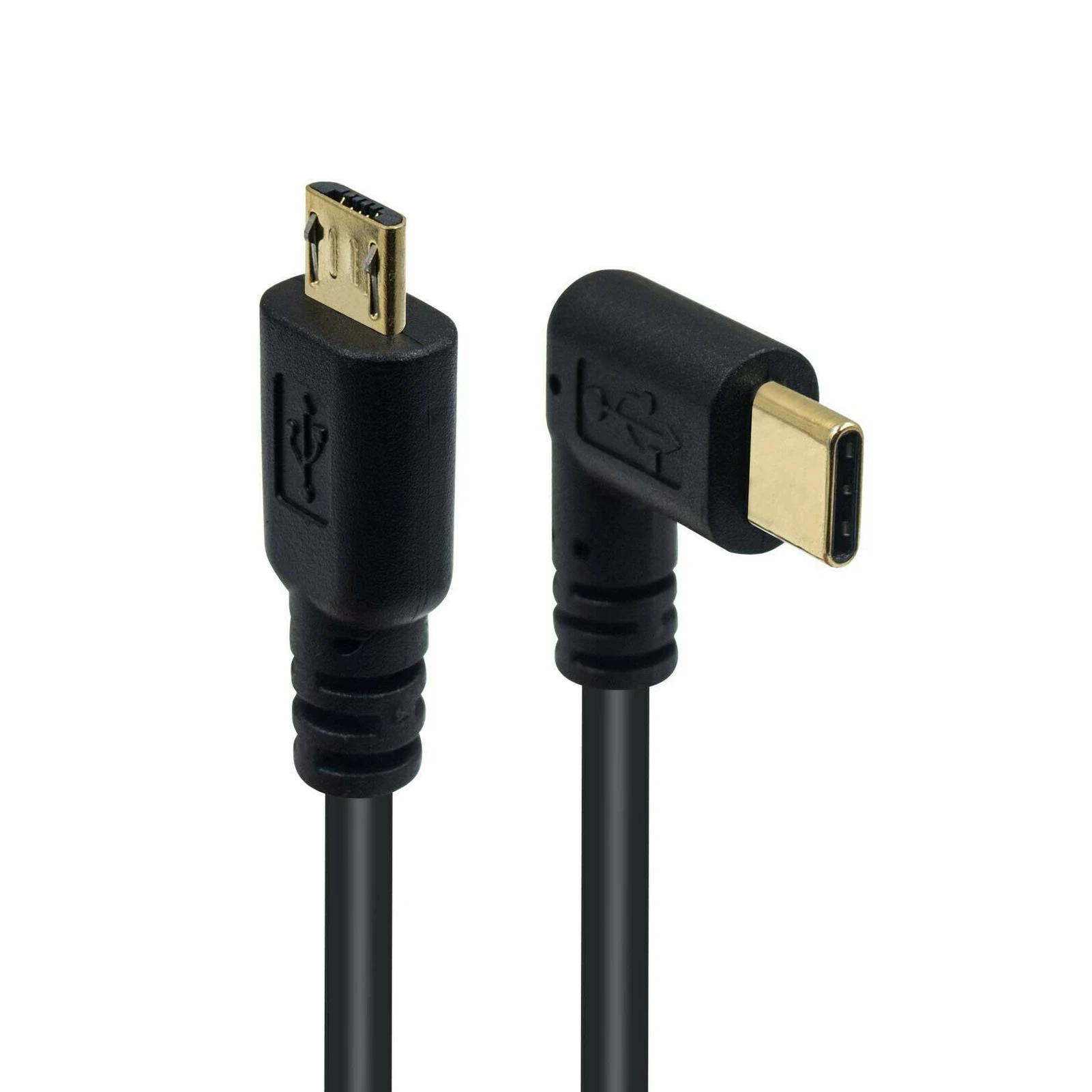 

Высокоскоростной USB-кабель с разъемом типа C на мини-микро-колено, 25 см