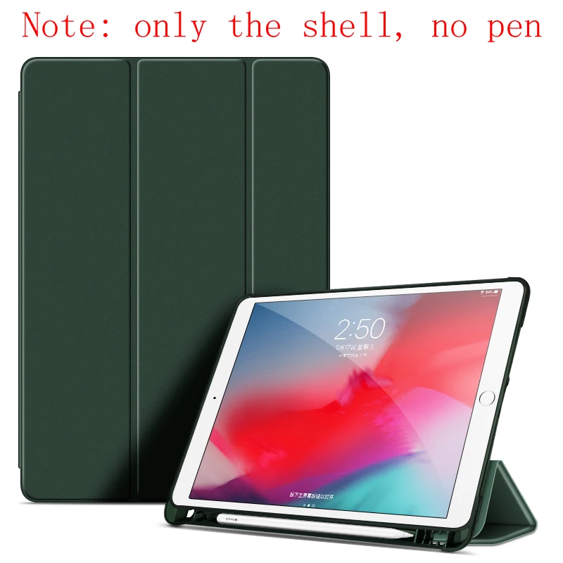 Новый пенал с подставкой для iPad 9 7 дюйма 6 2017 2018 Air 2 1 умный чехол из ПУ кожи