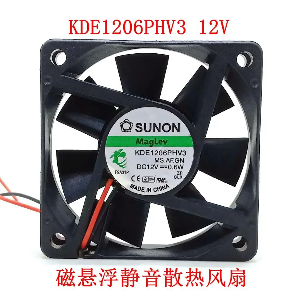 Новый бесшумный вентилятор KDE1206PHV3 6015 12 В 0 6 Вт см | Компьютеры и офис
