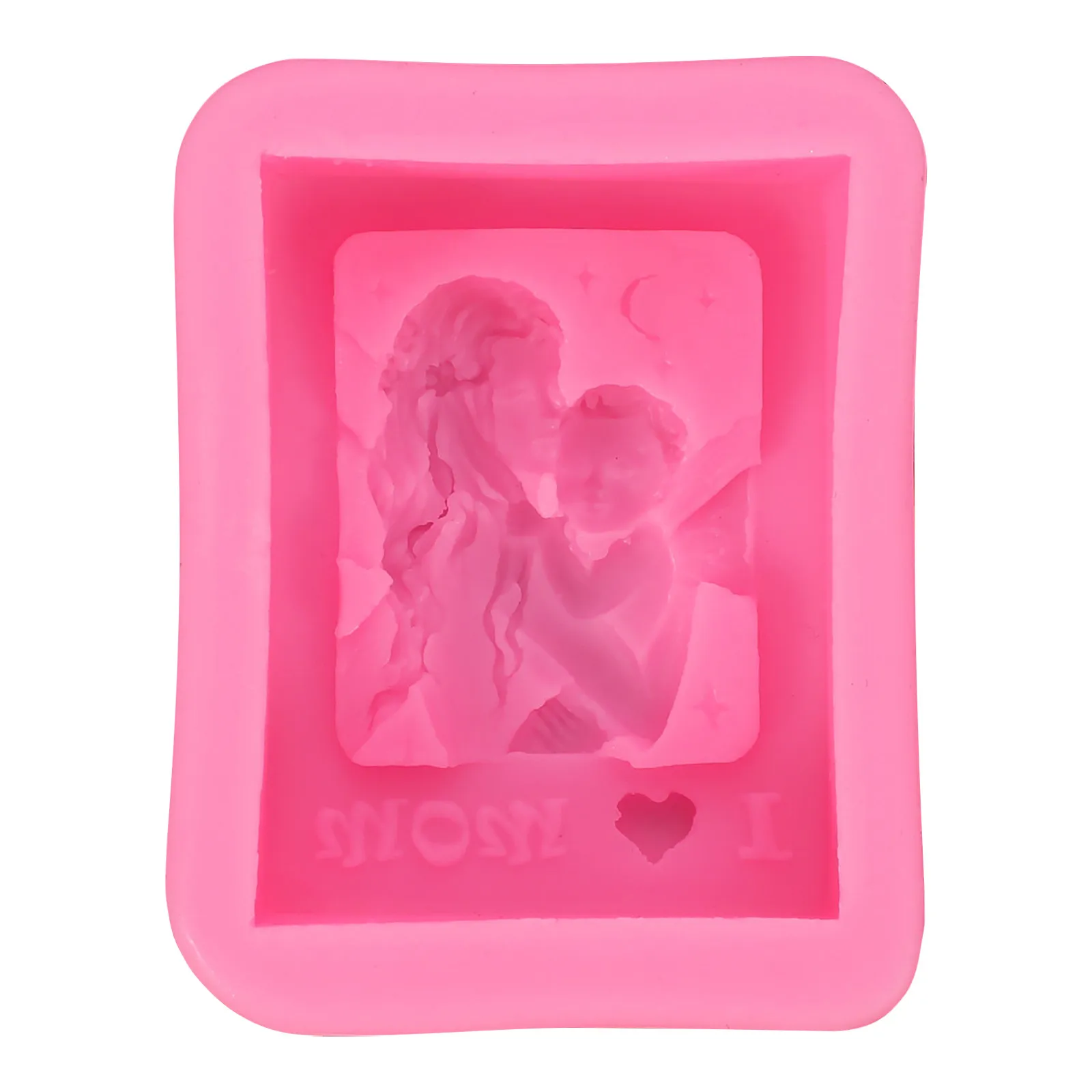 Mother's Day Fudge Cake Silicone Mold Mother And Child Shape Baking Tool Angel Form Tools Molds |