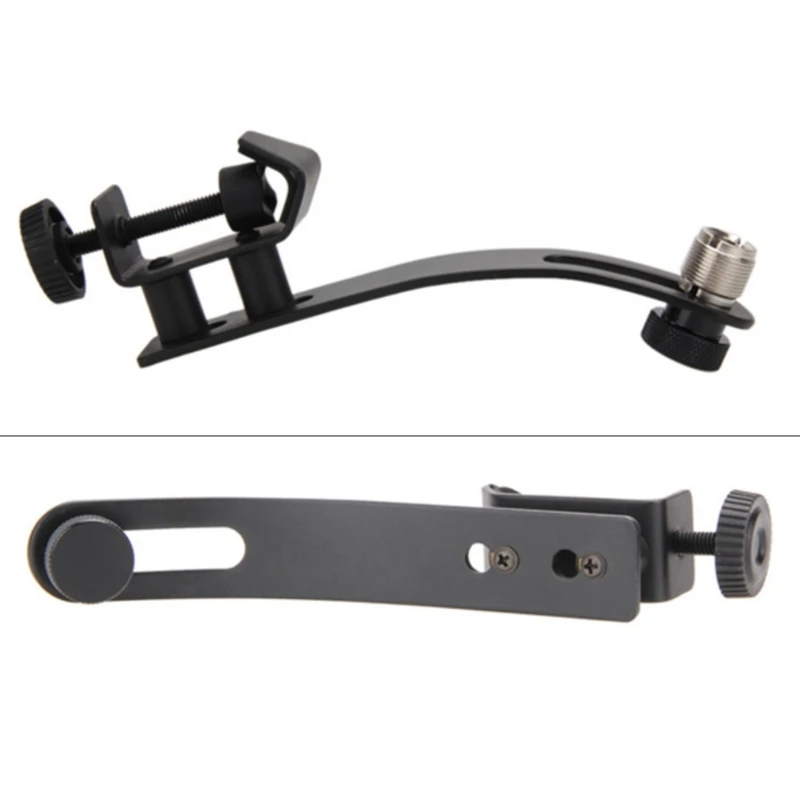 Adjustable Shockproof Metal Drum Rim Microphone Clip for Clamps Holder with Groove | Спорт и развлечения