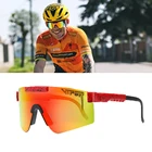 Велосипедные солнцезащитные очки для мужчин и женщин, Поляризованные, одна линза, для горного велосипеда