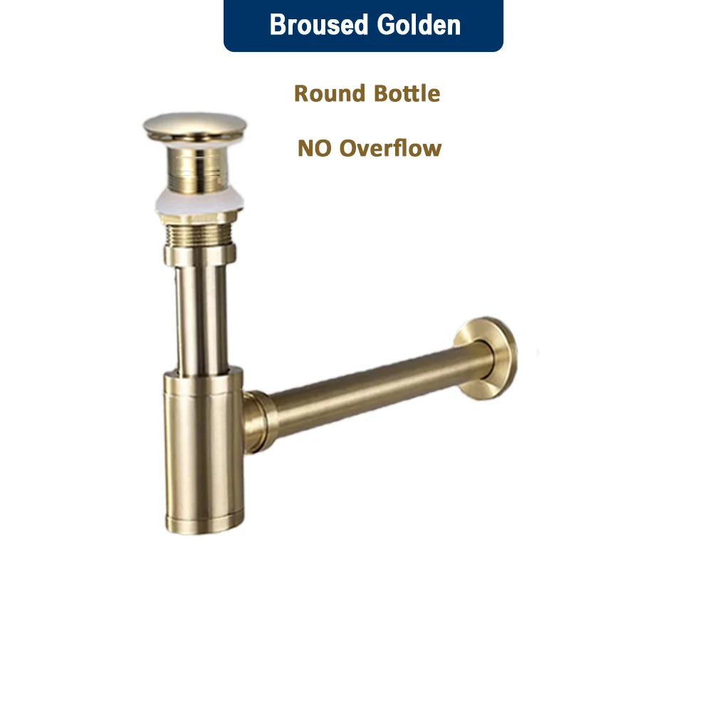 

Сифон для раковины Bath & Bagno черный матовый хром