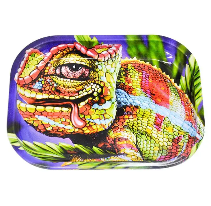 Металлический поднос для табака 18*14 см | Дом и сад