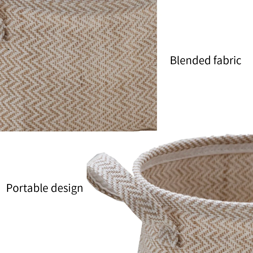 

Braided Jute Cloth Flowerpot Braided Cotton Linen Blended Storage Basket Desktop Kids Toys Sundries Organizer Laundry Basket