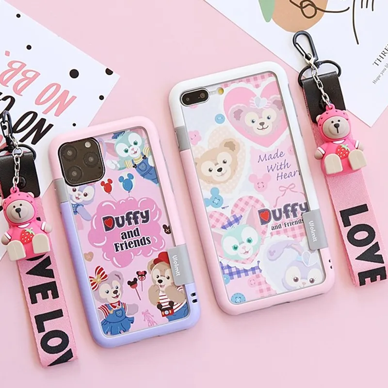 Для iPhone11pro max 8 7Plus противоударный бампер+ Duffy пленка для экрана из закаленного стекла для iPhone Xsmax xr 7 8 plus 6S 11 ремешок