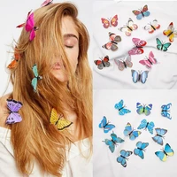 612pcs fashion sweet butterfly hairpin for women girls top clip romantic hair accessories ladies sweet hair clip headdress