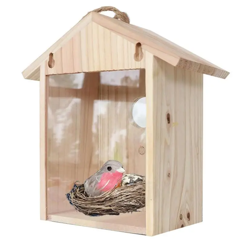 

Wooden Birdhouses Bird Cages Garden Hanging Birdcage Nesting House for Outdoor Decoration Bird Supplies