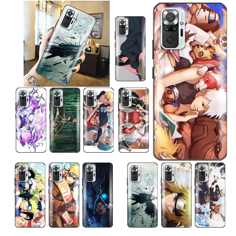 

Sasuked N-Narutos Kakashi Gaara Phone Case For Redmi Note 10 10X 10T Pro 4G 5G Cool Anime Waterproof Aesthetic Luxury Brand