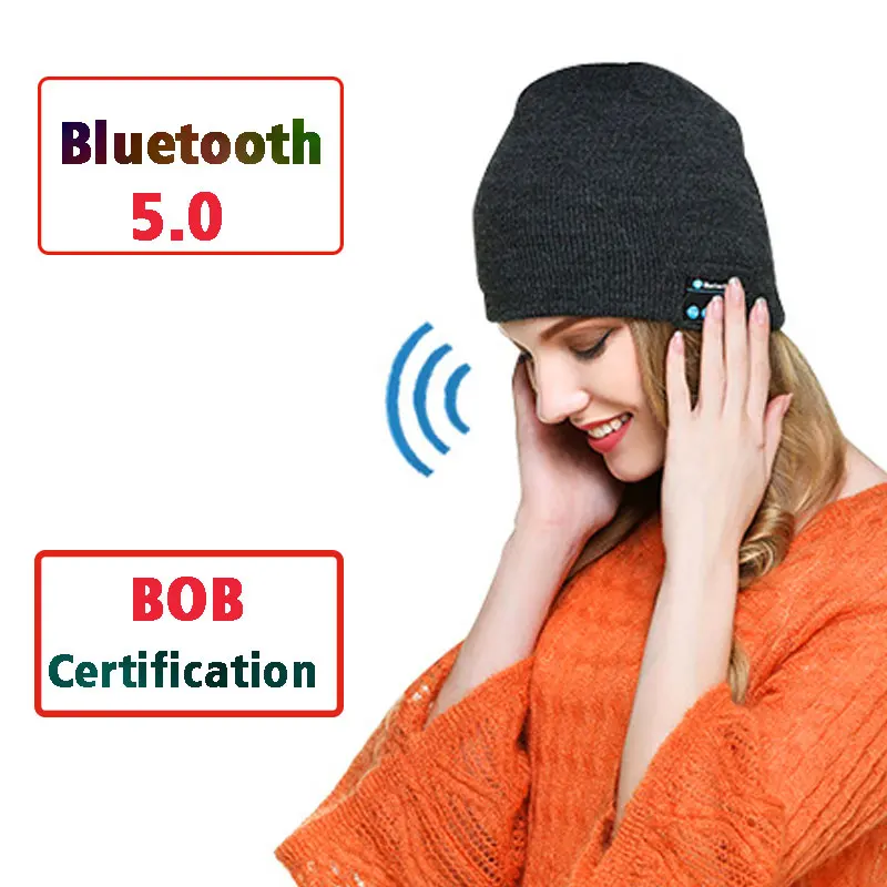 Bluetooth наушники музыкальная шапка беспроводные гарнитура с микрофоном спортивная