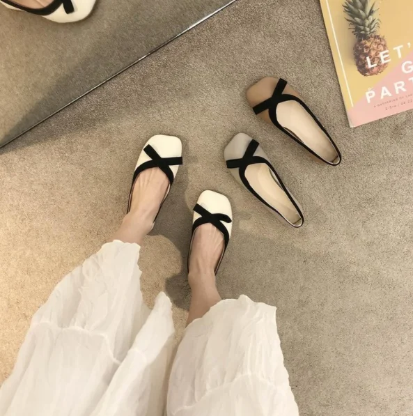 

Туфли женские на высоком толстом каблуке, лоскутные туфли-лодочки, без застежки, брендовая обувь, весна 2021