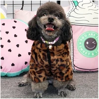 pet dog clothes chihuahua autumn winter puppy clothing bear teddy leopard hoodies coat jumpsuit for small medium dogs costume