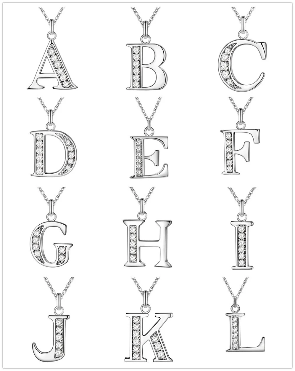 26 букв для женщин и мужчин хип-хоп ожерелье в стиле панк с подвеской роскошное