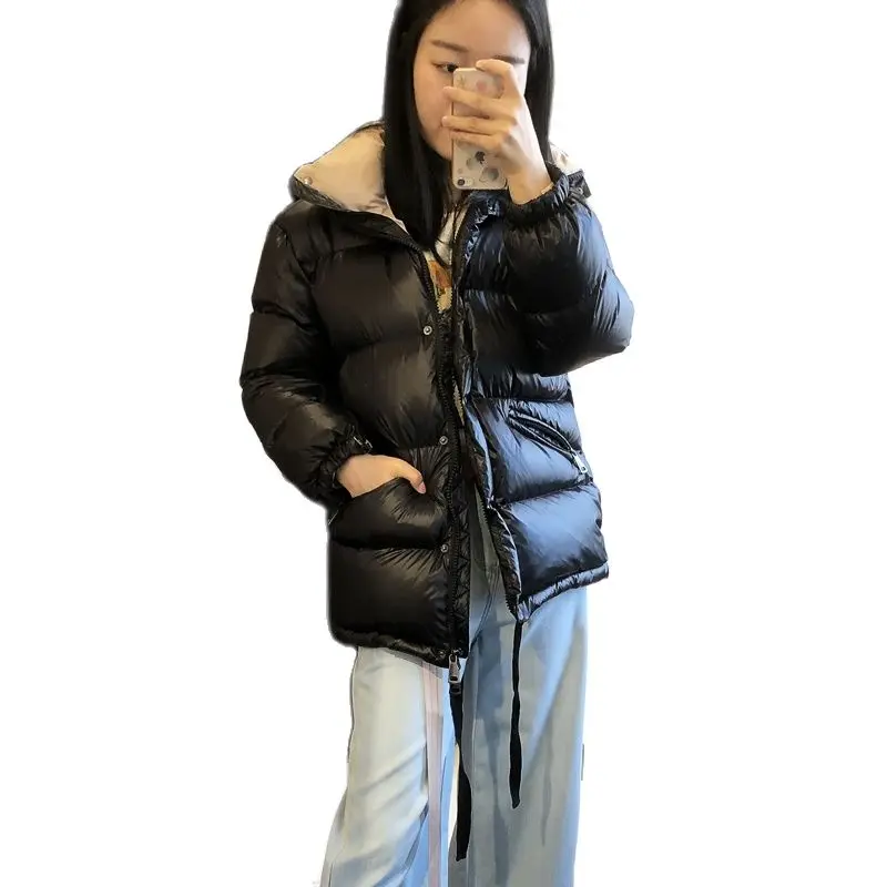 Зимний женский пуховик плотная зимняя одежда для девочек теплая верхняя 50-75 кг