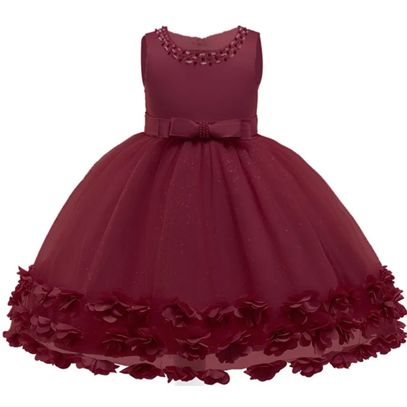 2020 Зимнее платье для девочек на свадьбу вечерние платья детские элегантное