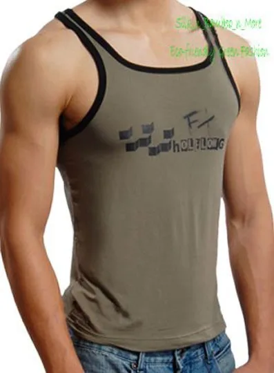 Специальное предложение пикантная Мужская бамбуковая майка с квадратным