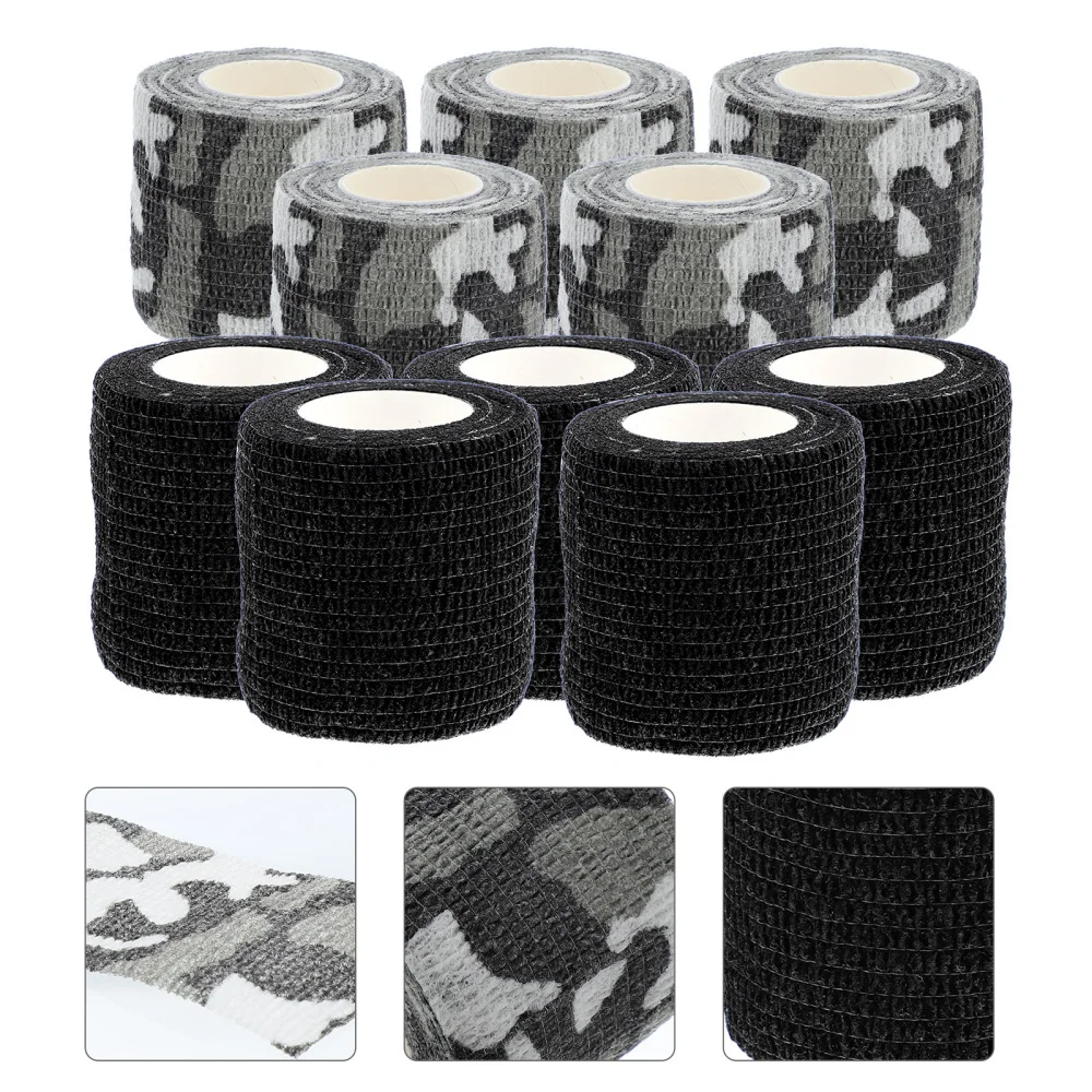 

10 рулонов наружной ленты из нетканого материала, повязки для татуировок, чехол для ручки, случайный стиль