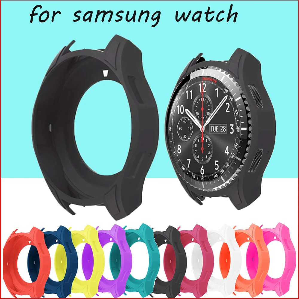 Цветной силиконовый чехол для Samsung Galaxy watch 46 мм Gear S3 Frontier смарт часов Спортивная