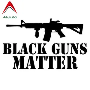 Aliauto забавные автомобильные наклейки AR-15 черные пистолеты вопрос 2 вторая поправка автомобильные аксессуары ПВХ наклейка для Ford Focus,19 см * 11 см