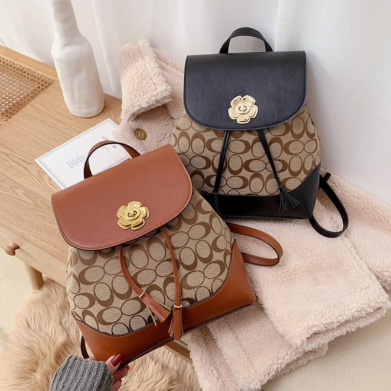 Классический женский рюкзак из искусственной кожи Женский ранец школьный для