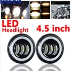 Светодиодные противотуманные фары для мотоцикла, 2 шт., 4,5 дюйма, 30 Вт, 4 12