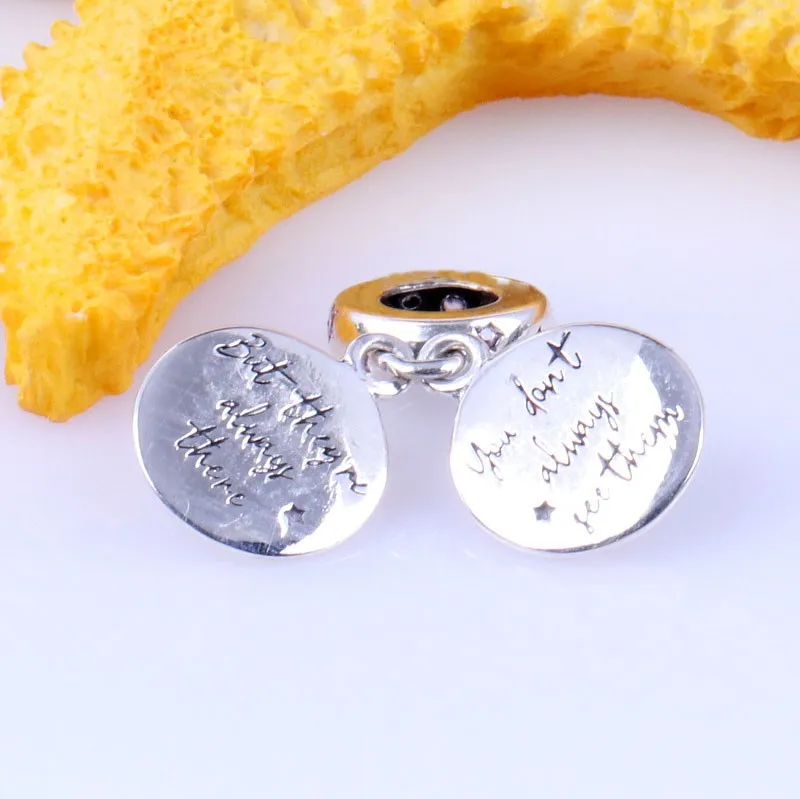 

100% 925 Sterling Silver Charm New Sisters' Concentric Pendant Fit Pandora Women Bracelet & Necklace Diy Jewelry