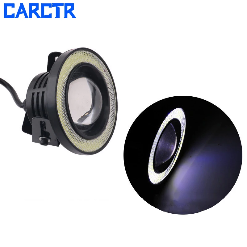 Универсальные Противотуманные фары CARCTR 3 дюйма COB глаза ангела ангела|Передние