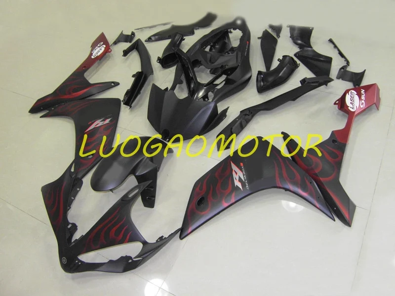 

Injection Free Custom Cowling Bodywork Fairing kits for Flame Red YAMAHA 07-08 YZF 1000R1 YZF R1 YZFR1 2007 2008 fairings kit