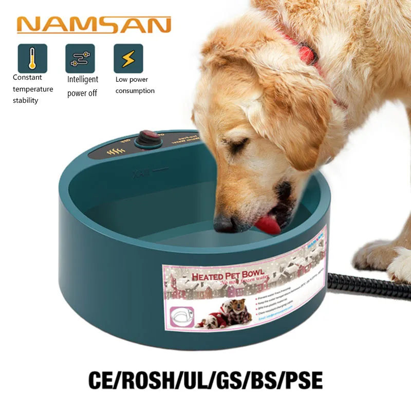 Pet Products Heating Bowl Cat Dog Food Plate Automatic Constant Temperature Heat Preservation Water Bowl Dog Bowl Pet Bowl