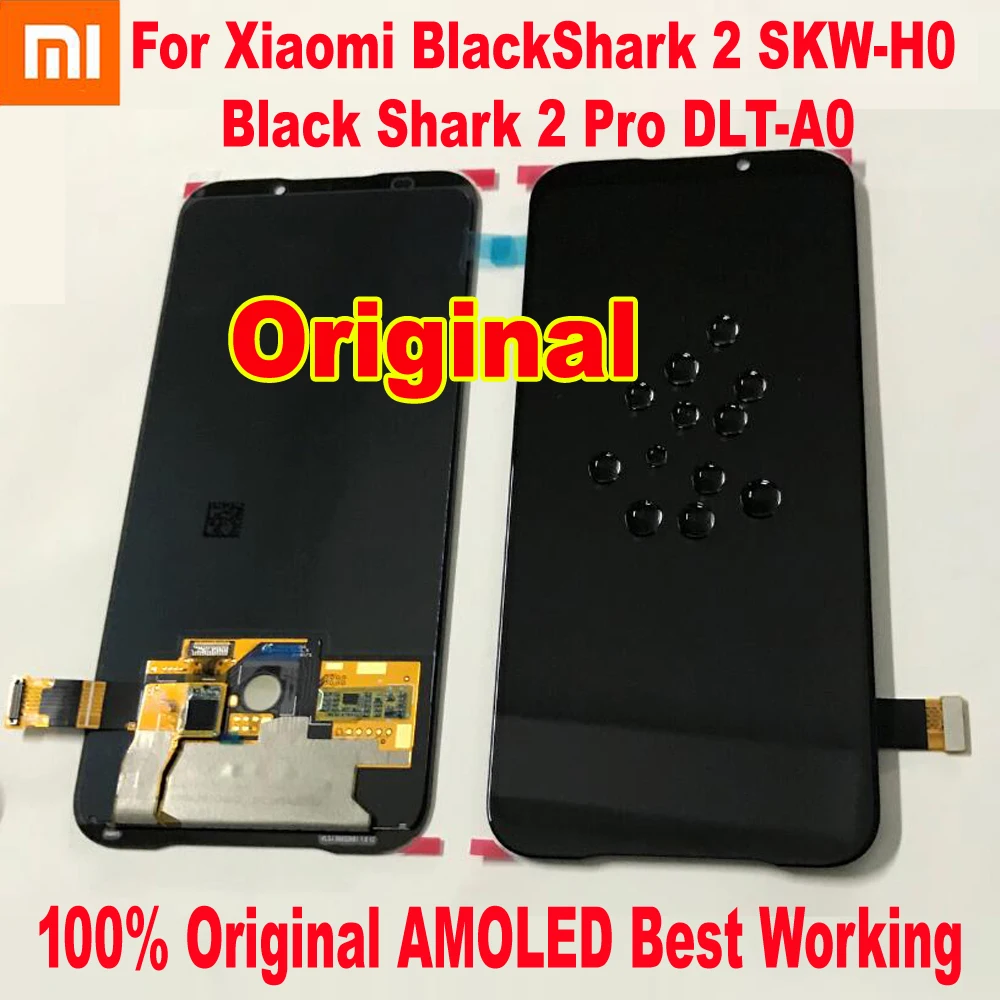 

100% Оригинальный ЖК-дисплей, сенсорный экран, дигитайзер в сборе, датчик для Xiaomi Black Shark 2 Pro / BlackShark 2 Phone Pantalla