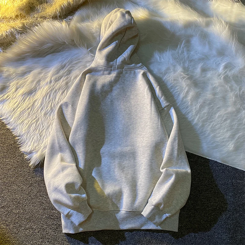 

Women's Oversize Hoodie Men Women Hoodies Thickened Plush Casual Top Clothes Sweaters for Couples Dress Student Sweatshirt