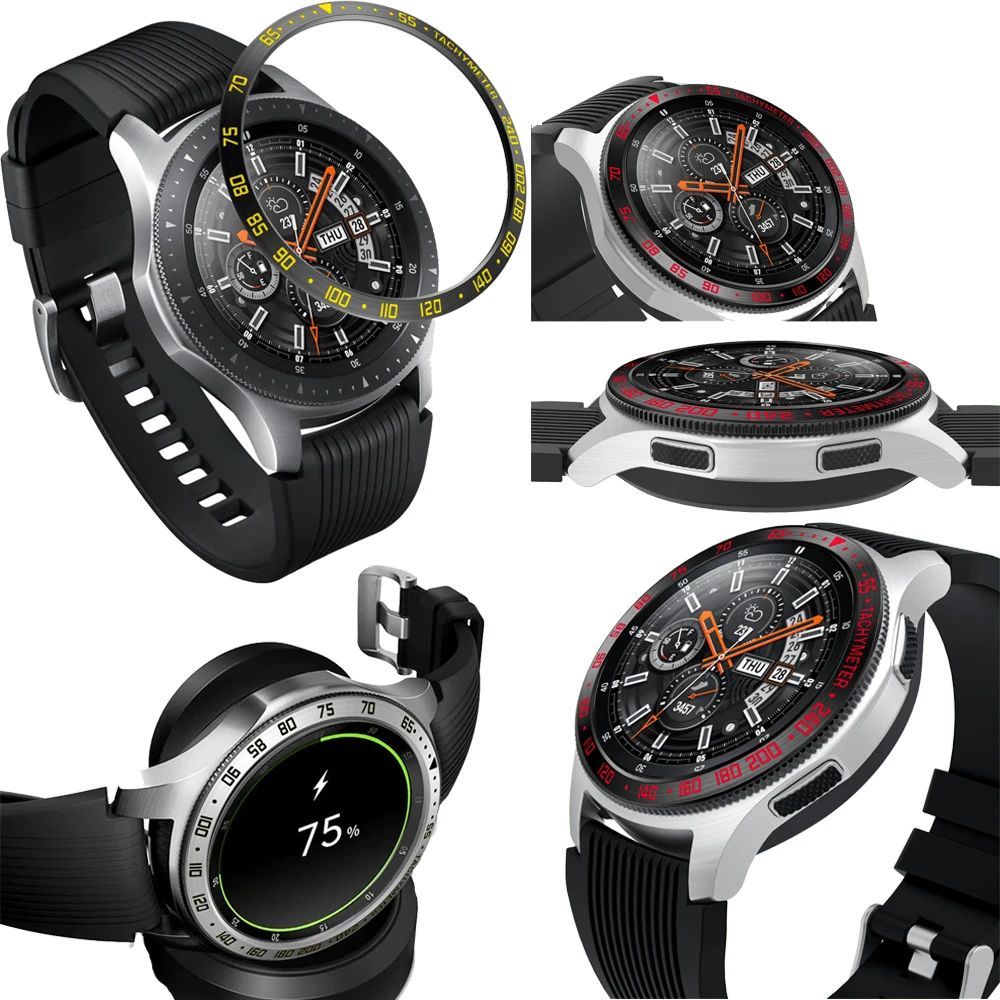 Чехол для Samsung Gear S3 Frontier Galaxy Watch 46 мм клейкое кольцо смарт часов с защитой от