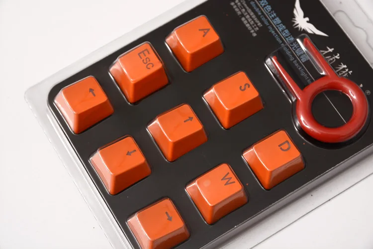 

9 Keys PBT backlighting Keycaps For Cherry MX Mechanical Keyboard with ESC WASD up down left right Direction keycap