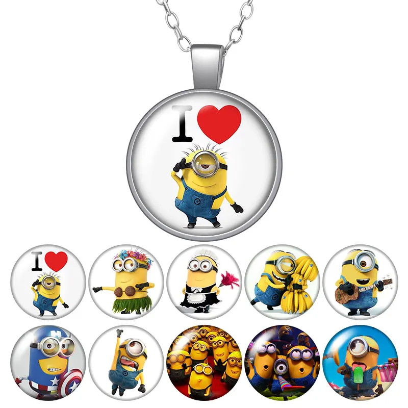 С изображением героев мультфильмов для Minoins Забавный круглый Детский рюкзачок