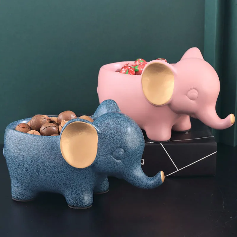 

Керамический Органайзер в виде французского слона для входа в дом, миниатюрная модель, Настольная декоративная отделка
